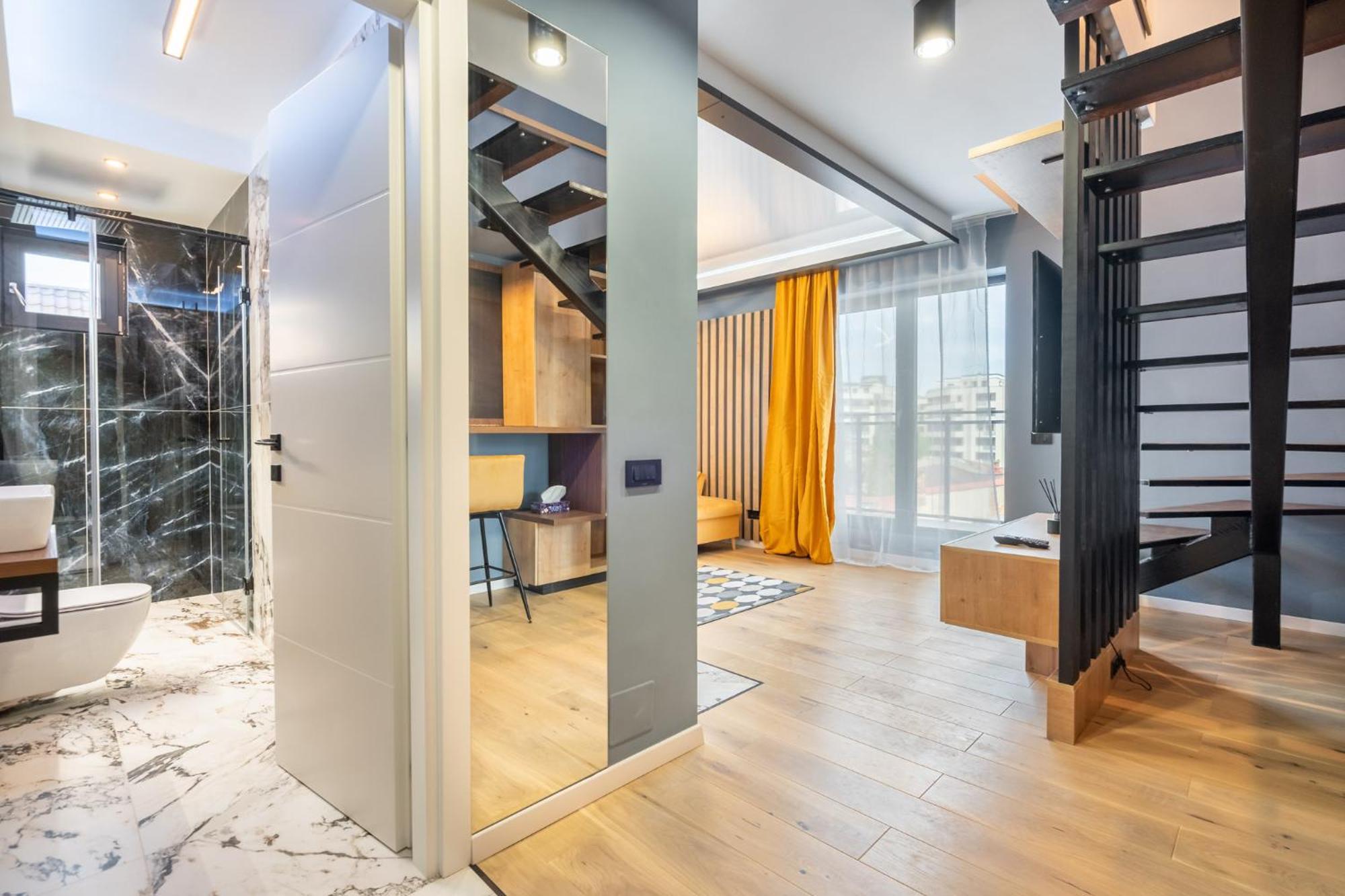 בוקרשט Sunflower - Chic Loft In Tineretului מראה חיצוני תמונה